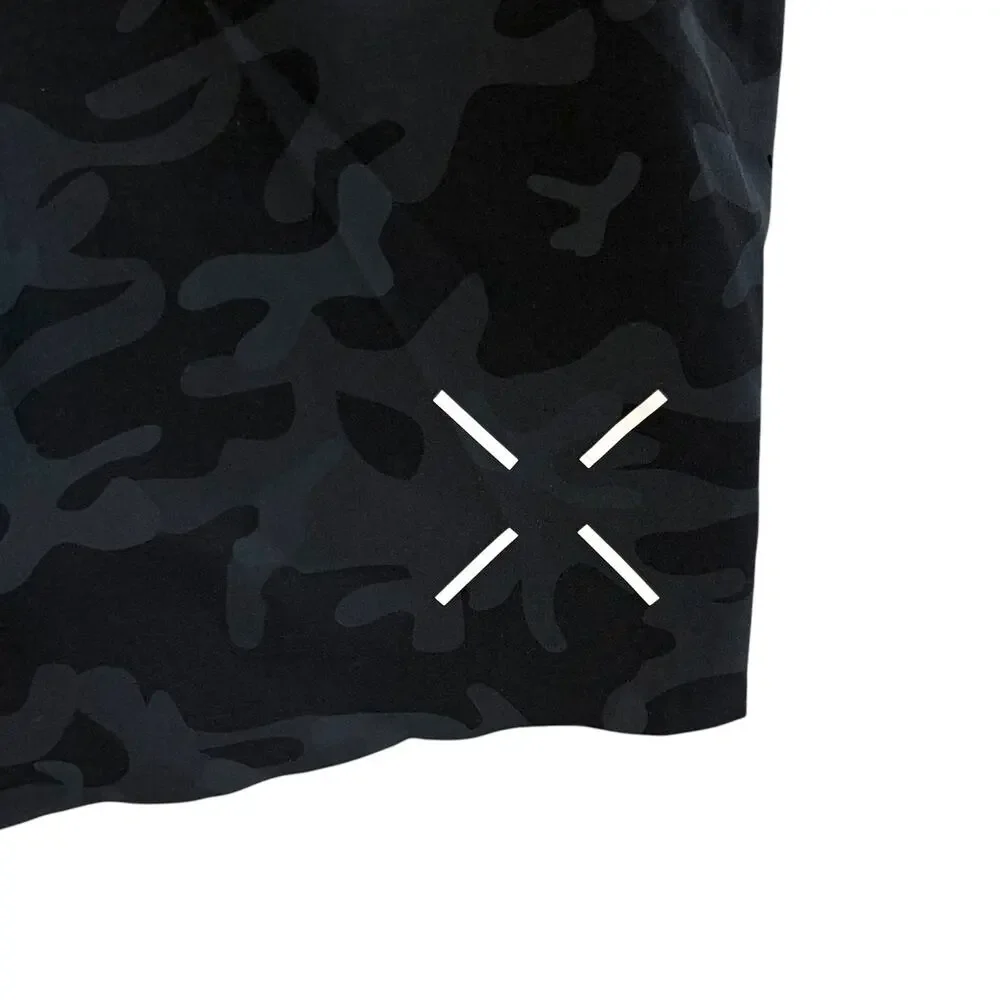 Ten Thousand Interval Shorts Men's Sz XL Black Camo Lined Drawstring Activewear